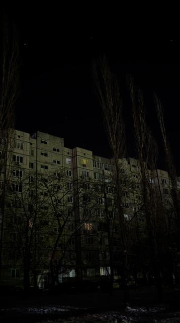 Darkness in Ukraine power outages 