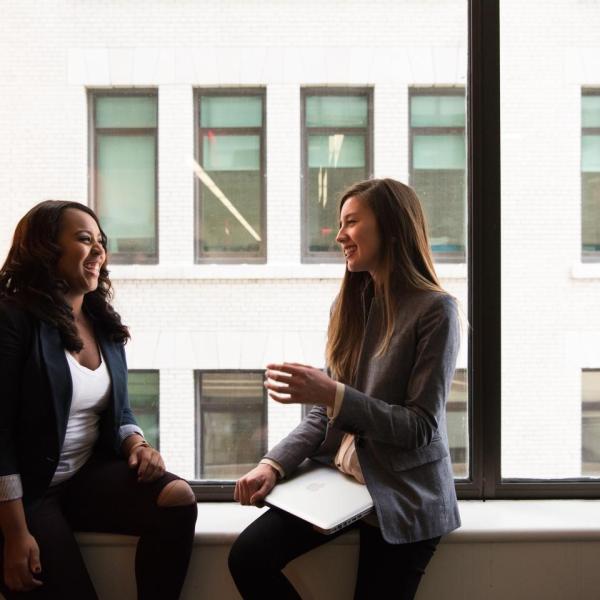 women talking