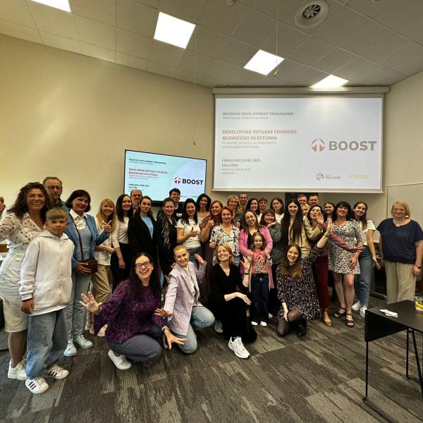 People together celebrating